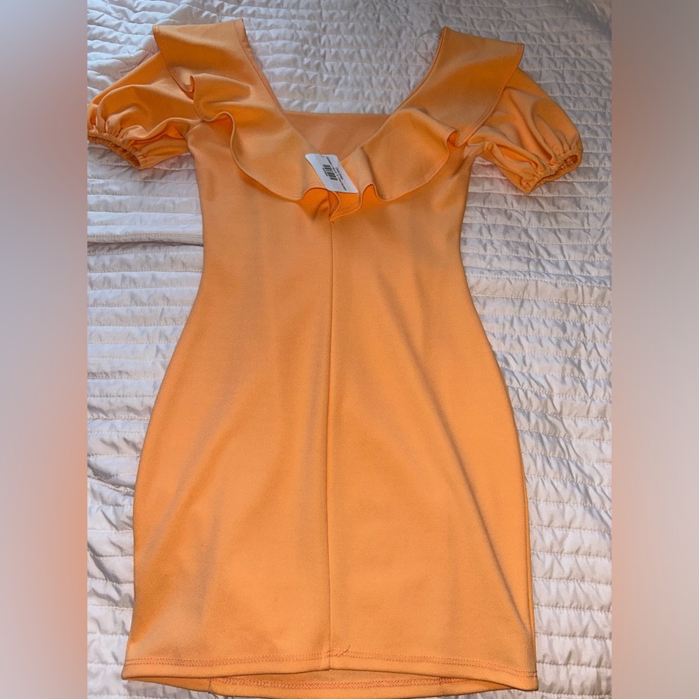 Orange boutique dress